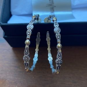 Konstantino SS/Gold Hoop Earrings